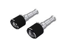 2009-2018 Ram 1500 and 2019-2024 Ram 1500 5.7L Hemi Carbon Fiber Exhaust Tips, 5 Inch OD Dual Wall Angle Cut. Sold In Pairs MBRP